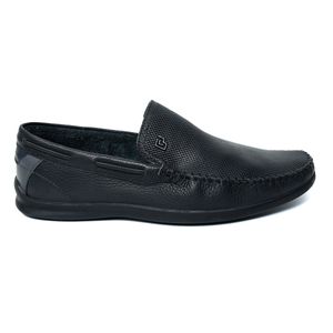 Mocassim em Couro Freeway Evora Masculino Preto