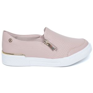 Tênis Slip On Kolosh Zíper Lateral Feminino Rosa