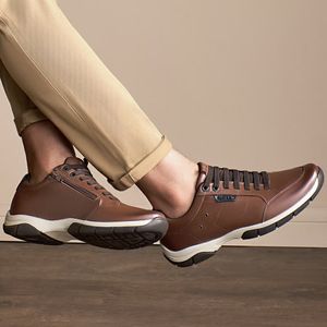 Tênis Ferricelli Casual Azera Masculino Marrom