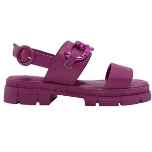 Sandália Moleca Flatform Corrente Feminina Roxa
