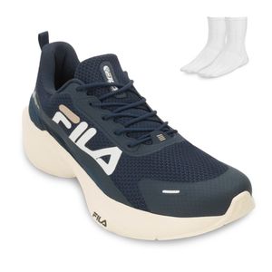Tênis Fila Progress Lite e Meia Masculino Marinho