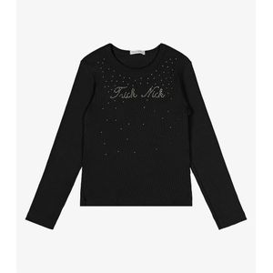 Blusa Manga Longa Trick Nick Infantil Preta