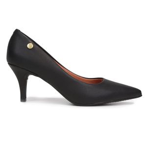 Scarpin Vizzano Salto Médio Bico Fino Feminino - Preto