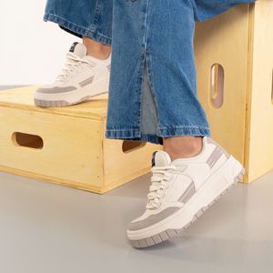 Tênis Done Head Champanhe Casual Feminino