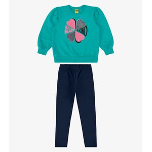Conjunto Moletom Com Legging Rovi Kids Infantil Verde
