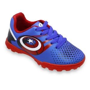 Chuteira Infantil Society Dray Marvel Capitão América Azul