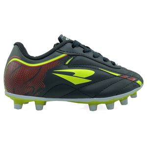 Chuteira Infantil Campo Dray Foorcy Menino - Preto e Vermelho