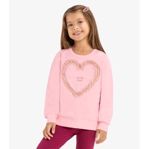 Moletom Rovi Kids Infantil Rosa