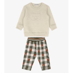 Conjunto Moletom Trick Nick Infantil Bege