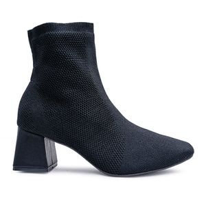 Bota Cano Baixo Bebecê Feminina Preta