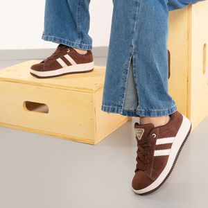 Tênis Quiz Casual Basic Feminino Marrom