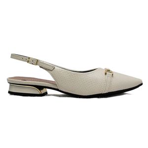 Sapato Chanel Piccadilly Feminino Off White