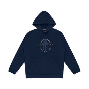 Moletom Plus Size Com Capuz Diametro Masculino Azul