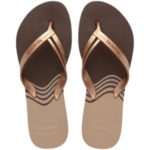 Chinelo Havaianas Elegance Print Feminino Marrom