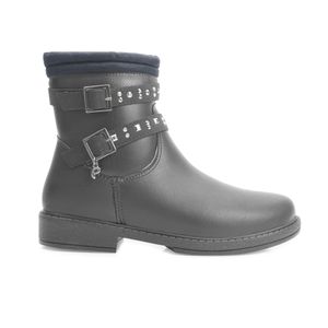 Bota Cano Curto Infantil Pampili Menina Preto