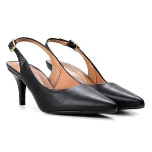 Scarpin Vizzano Salto Fino Feminino Preto