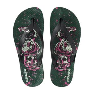 Chinelo Kenner Summer Tattoo Masculino Preto