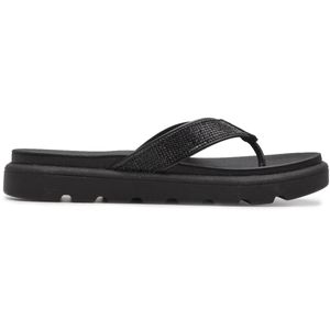 Chinelo Vizzano Flat Strass Feminino Preto