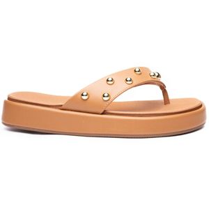 Chinelo Vizzano Flat Spikes Feminino Marrom