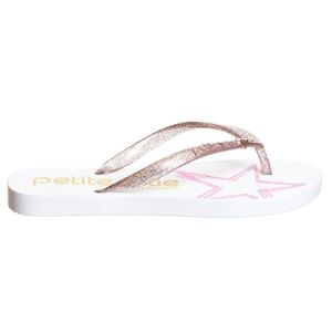 Chinelo Petite Jolie Fresh Glitter Estrela Feminino Branco