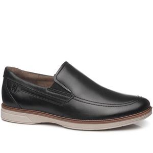 Sapato Casual Pegada em Couro  Masculino Preto