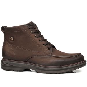 Coturno Pegada em Couro Masculino Marrom