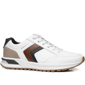 Sapatênis  em Couro Pegada Masculino Branco