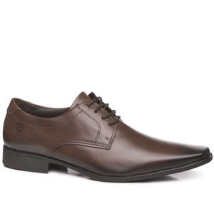 Sapato Social Pegada em Couro Masculino Marrom