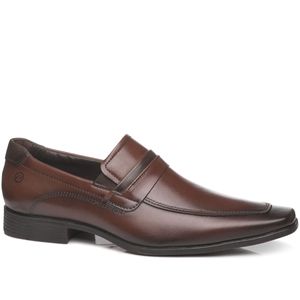 Sapato Social Pegada em Couro Masculino Marrom