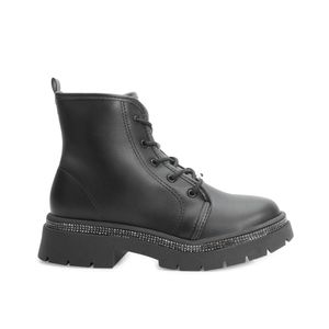 Bota Coturno Molekinha Menina Preto