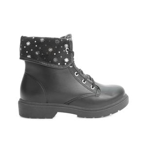 Bota Coturno Molekinha Menina Preto