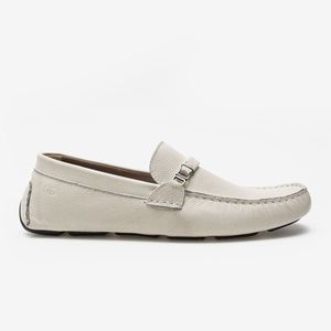 Mocassim Denim Laguna Democrata Masculino Off White