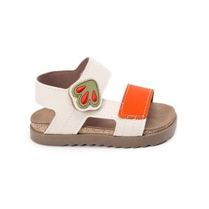 Sandália Papete Molekinho Rustic Infantil Laranja