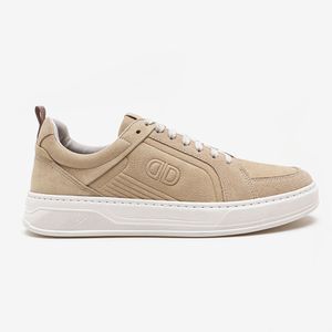 Tênis Casual Denim Bold Democrata Masculino Bege