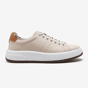 Tênis Casual Feminino Drake Pulse Democrata Bege