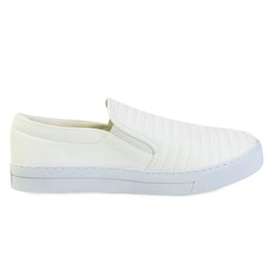 Tênis Casual Slip On Sense Fit Feminino Branco (Tamanhos Especiais)