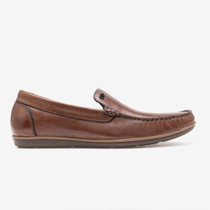 Mocassim Casual Denim Tag Democrata Masculino Marrom