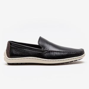 Mocassim Casual Easy Malta Democrata Masculino Preto