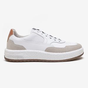 Tênis Casual Denim Drake Democrata Masculino Branco