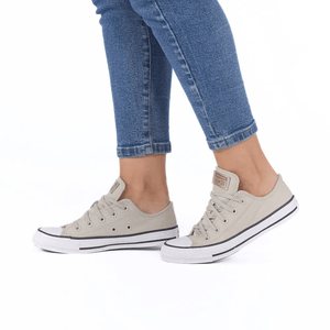Tênis All Star Ox Authentic Glam Feminino Bege