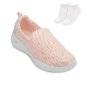 Tênis Skechers Go Walk Joy e Meia Feminino Rosa