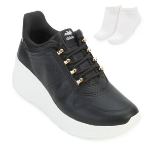 Tênis Dakota Jogging e Meia Feminino Preto