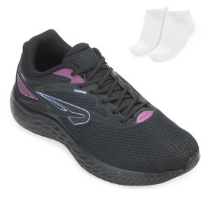 Tênis Rainha Drive III e Meia Feminino Preto