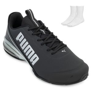 Tênis Casual Puma Cell Divide e Meia Masculino Preto
