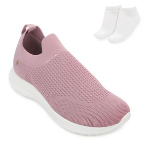 Tênis Kolosh e Meia Feminino Rosa