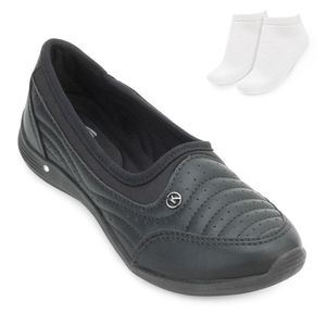 Tênis Slip On Kolosh e Meia Feminino Preto