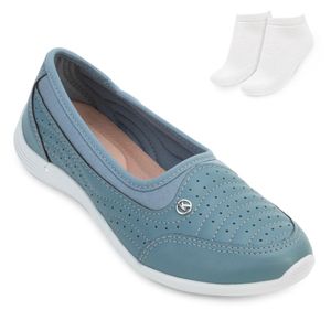 Tênis Slip On Kolosh e Meia Feminino Azul