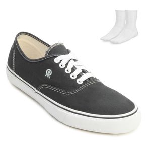 Tênis Casual Rainha Mont Car IV e Meia Masculino Preto