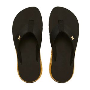 Chinelo Kenner Rakka U1 Masculino Preto e Dourado