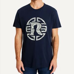 Camiseta Reserva Estampada R Mandarim Masculino Marinho